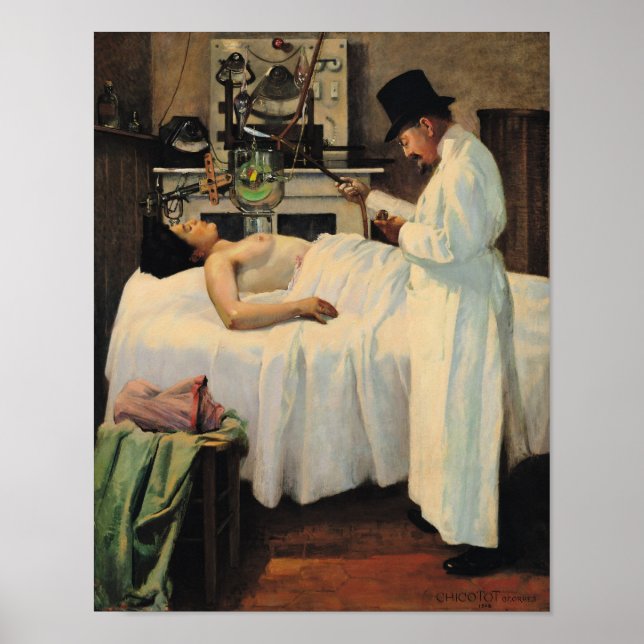 The First Attempt to Treat Cancer with X Rays Poster (Front)