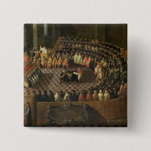 The First Chapter of the 25th Council of Trent, Ve 2 Inch Square Button