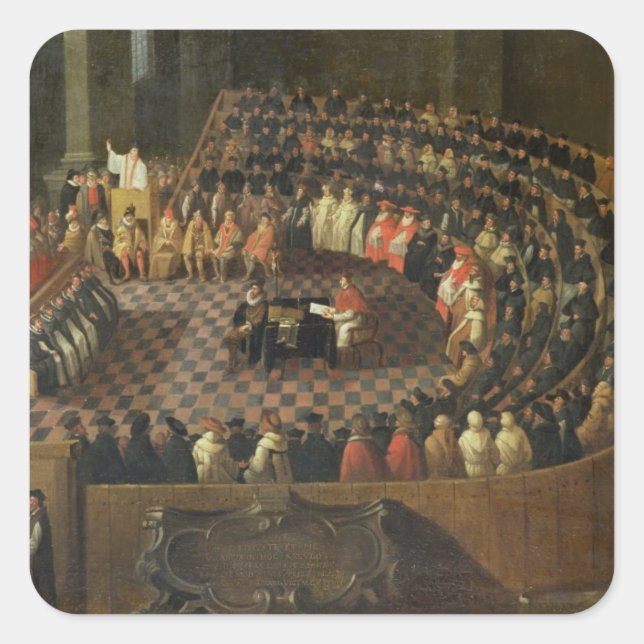 The First Chapter of the 25th Council of Trent, Ve Square Sticker (Front)