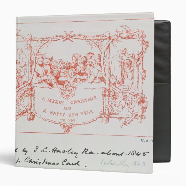 The first Christmas card, by J.C.Horsley, 1843 Binder (Front/Inside)