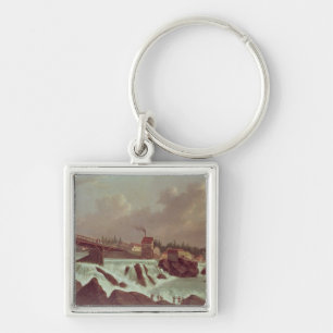 The first cotton mill in America Keychain