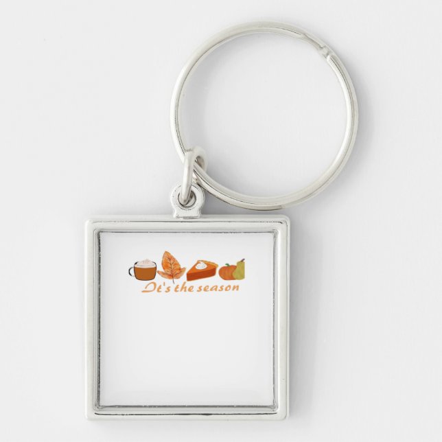 The First Day Of Fall Hello Fall Keychain (Front)