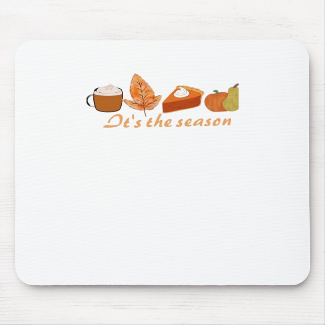 The First Day Of Fall Hello Fall Mouse Pad (Front)