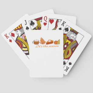 The First Day Of Fall Hello Fall Playing Cards