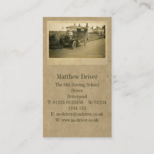 The First Driving Lesson Standard Business Card
