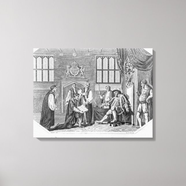 The first English translation of the Bible Canvas Print (Front)