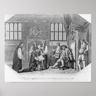 The first English translation of the Bible Poster