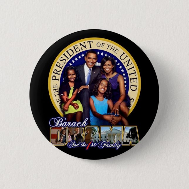 The First Family 2 Inch Round Button (Front)