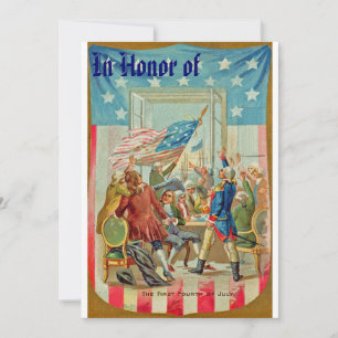 The First Fourth Of July Vintage Invitation