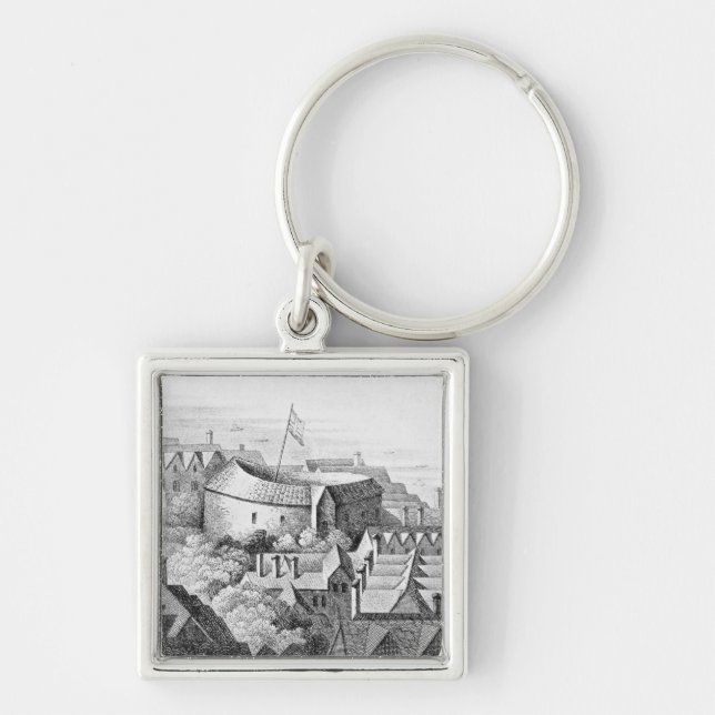 The First Globe Theatre or Rose Theatre Keychain (Front)