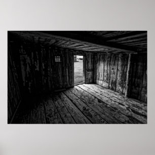 THE FIRST JAIL in MONTANA TERRITORY 1860 Poster