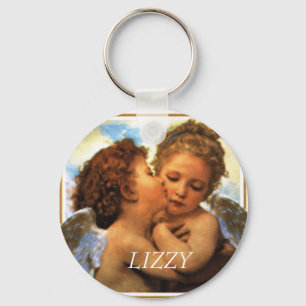 the First kiss cherubs, LIZZY Keychain