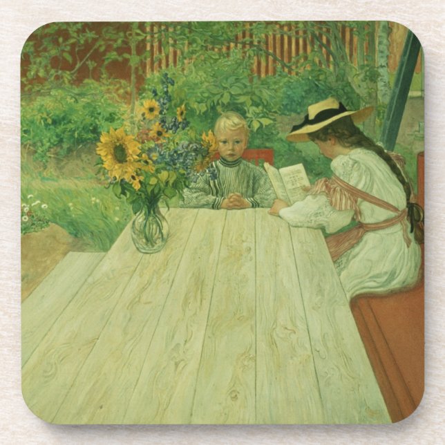 The First Lesson, 1903 Coaster (Front)