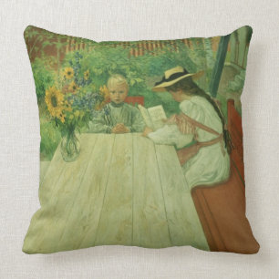 The First Lesson, 1903 Throw Pillow