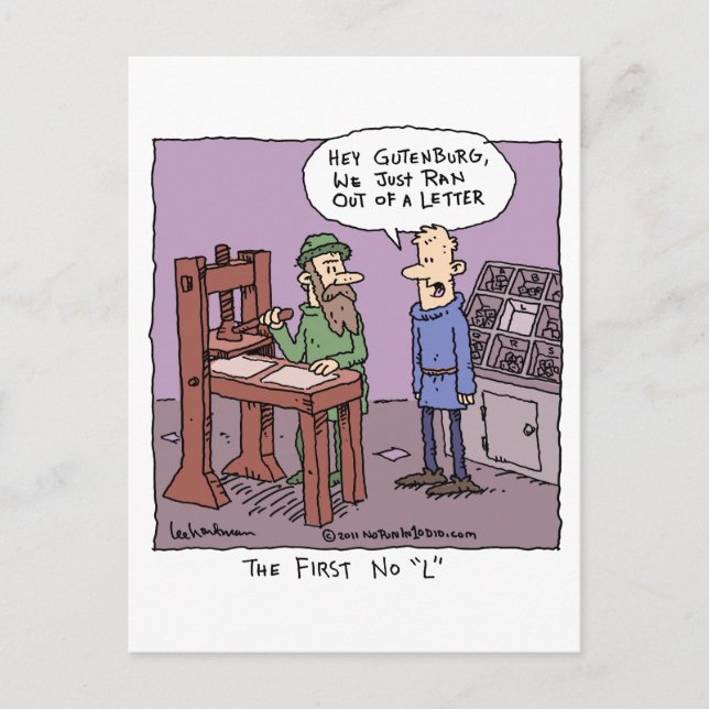 The First No "L" Postcard (Front)