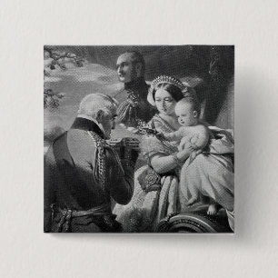The First of May 1851, engraved by Werner 2 Inch Square Button