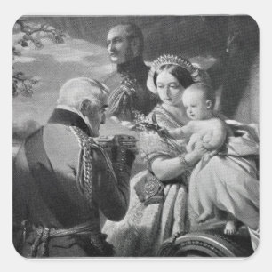 The First of May 1851, engraved by Werner Square Sticker