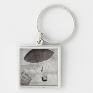 The First Parachute Descent Keychain