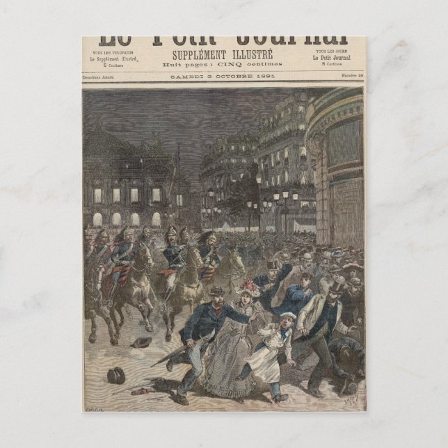 The First Performance of 'Lohengrin' Postcard (Front)