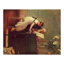 The First Piano Lesson by Muenier
