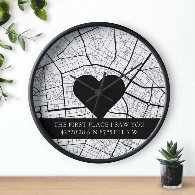 The First Place I Saw You Map Custom Coordinates Clock (Creator Uploaded)