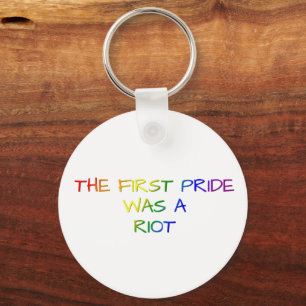 The First Pride Was a Riot – LGBTQ+ Design Keychain