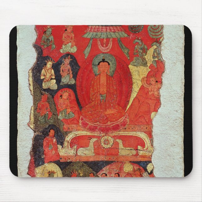 The First Sermon of Buddha Mouse Pad (Front)