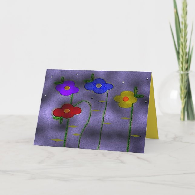 "The First Snowfall" 5 x 7 Blank Greeting Card (Front)