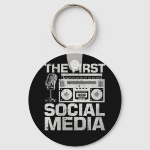 The First Social Media Ham Radio Amateur Radio Ope Keychain