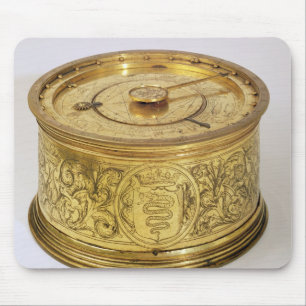 The first spring driven clock with fusee, 1525 mouse pad