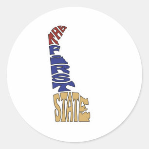 The First State - Delaware Classic Round Sticker