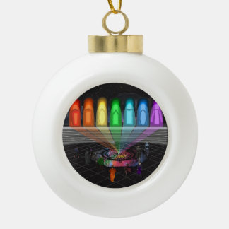 The First Step Ceramic Ball Christmas Ornament