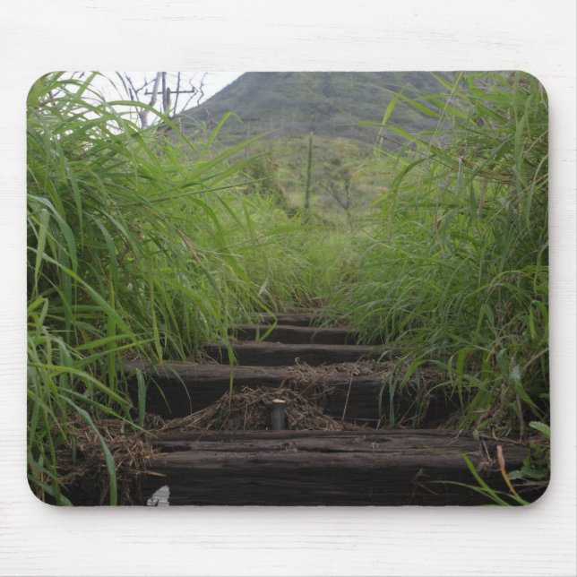The first step invites hikers up Koko Crater Mouse Pad (Front)