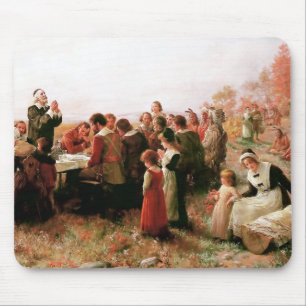 The First Thanksgiving in Plymouth Mousepad