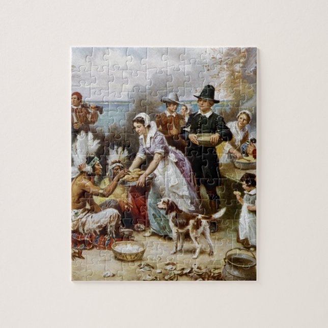 The First Thanksgiving Jigsaw Puzzle (Vertical)