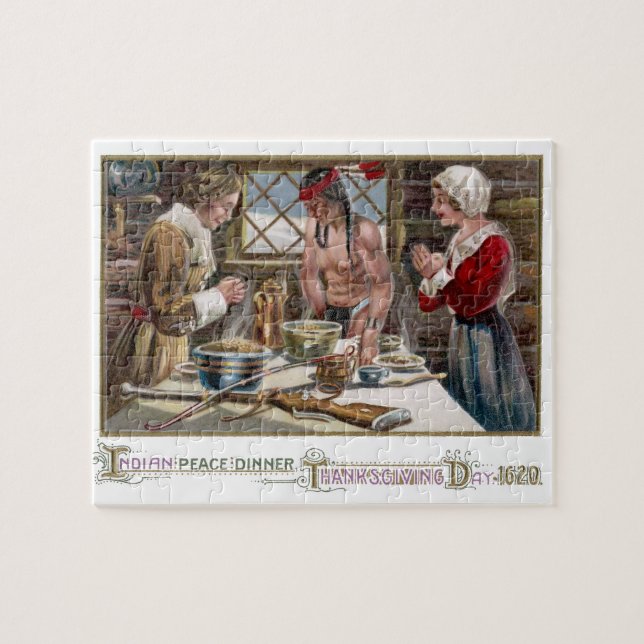 The First Thanksgiving Jigsaw Puzzle (Horizontal)