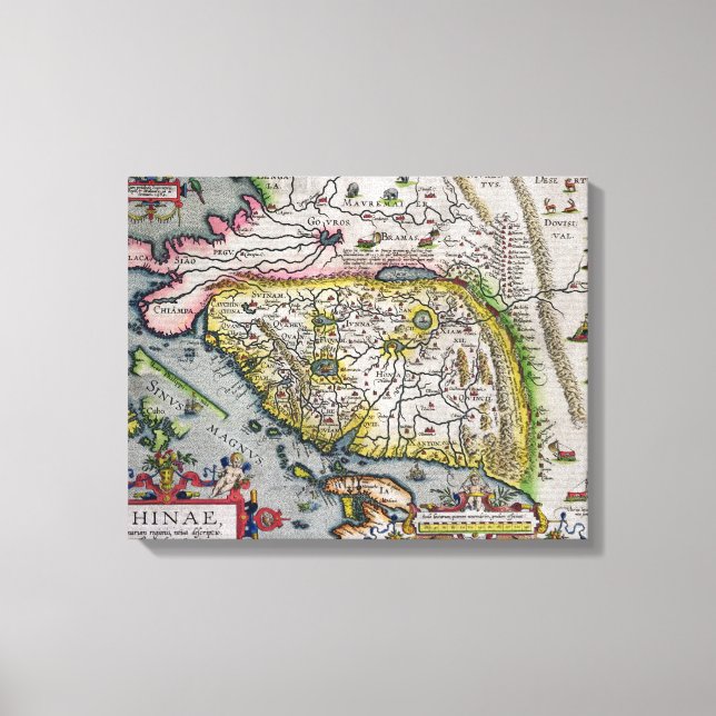The First Western Atlas China | 1584 Canvas Print (Front)
