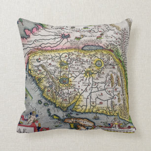 The First Western Atlas China 1584 Throw Pillow