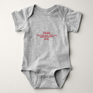 The firts year with you dad baby bodysuit