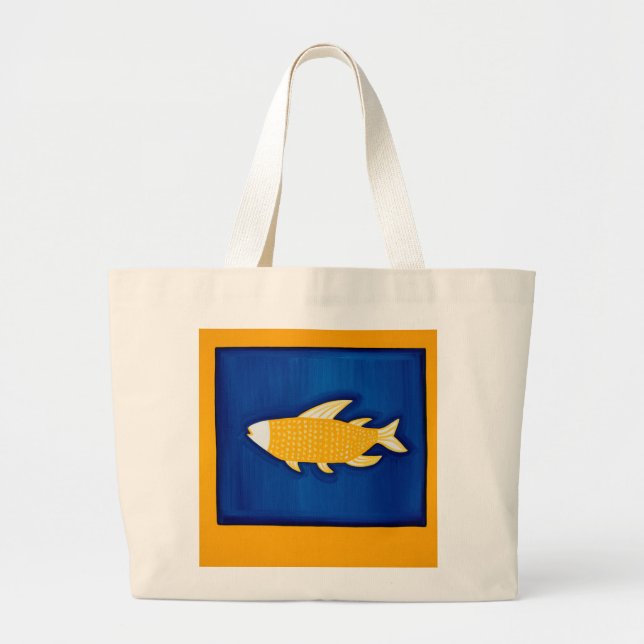 The Fish 1998 Large Tote Bag (Front)