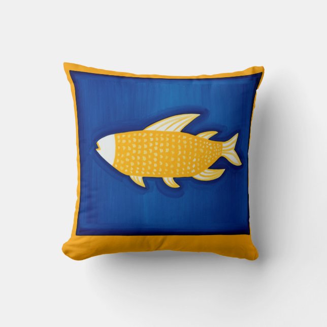 The Fish 1998 Throw Pillow (Front)