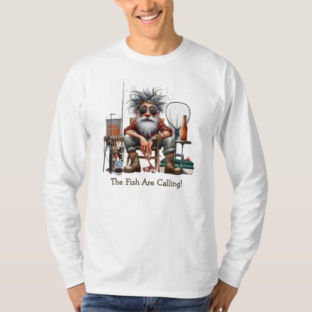 The Fish Are Calling Long Sleeve T-Shirt (Front)