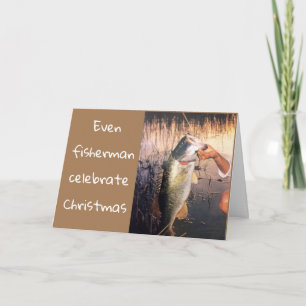 THE FISH ARE CELEBRATING CHRISTMAS HUMOR CARD