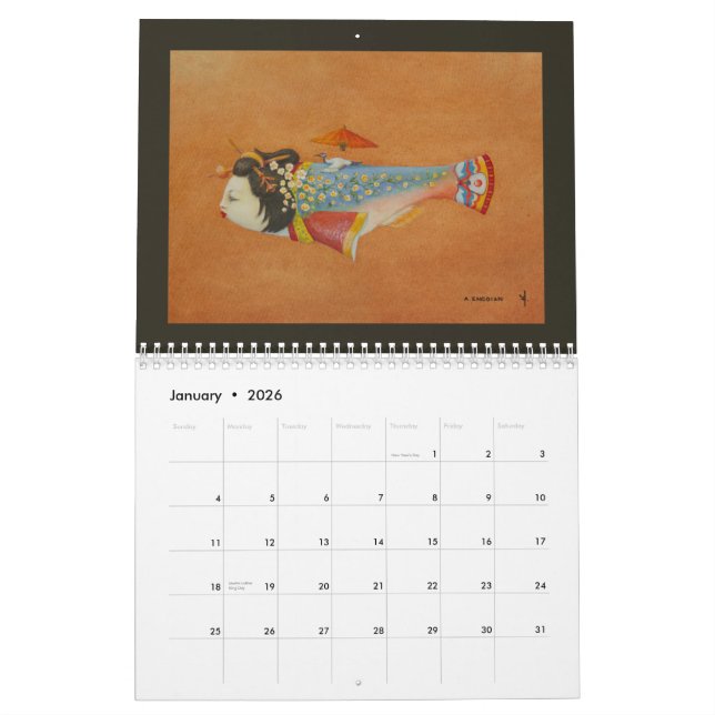 the "fish" collection calendar (Jan 2026)