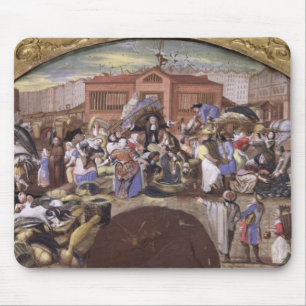 The Fish Market at Les Halles, c.1660 Mouse Pad