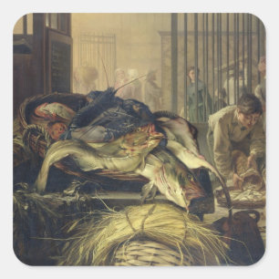 The Fish Market Square Sticker