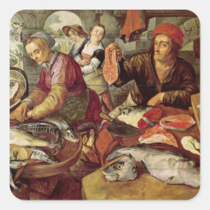 The Fish Market Square Sticker