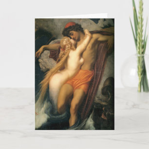 The Fisherman and the Syren   Frederic Leighton Card