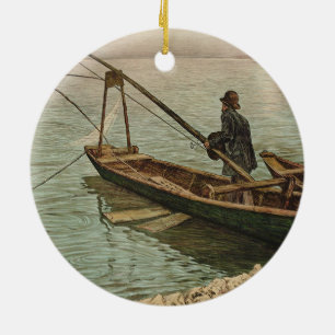 The Fisherman (by Max Kurzweil) Ceramic Ornament