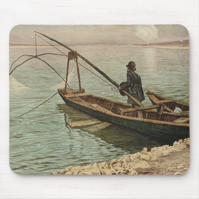 The Fisherman (by Max Kurzweil) Mouse Pad (Front)